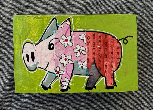 Collage Pig - Bloom