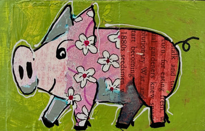 Collage Pig - Bloom