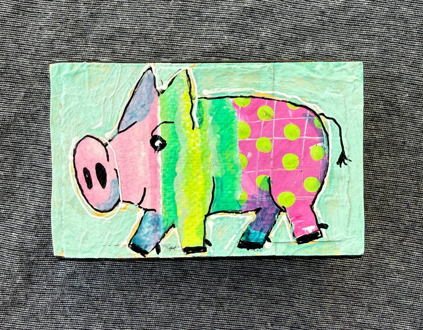 Collage Pig - Fawn