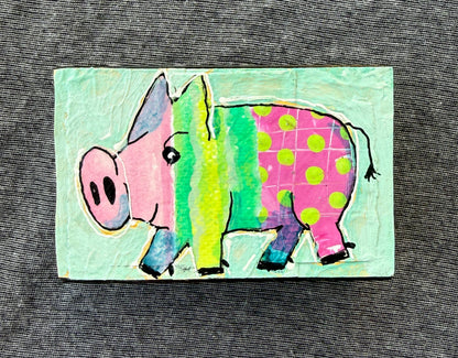 Collage Pig - Fawn