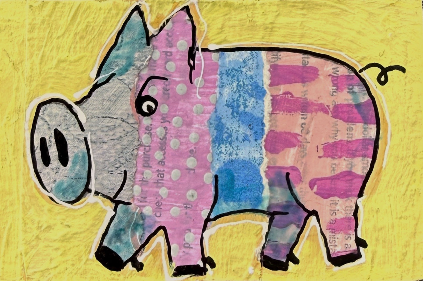 Collage Pig - Lux