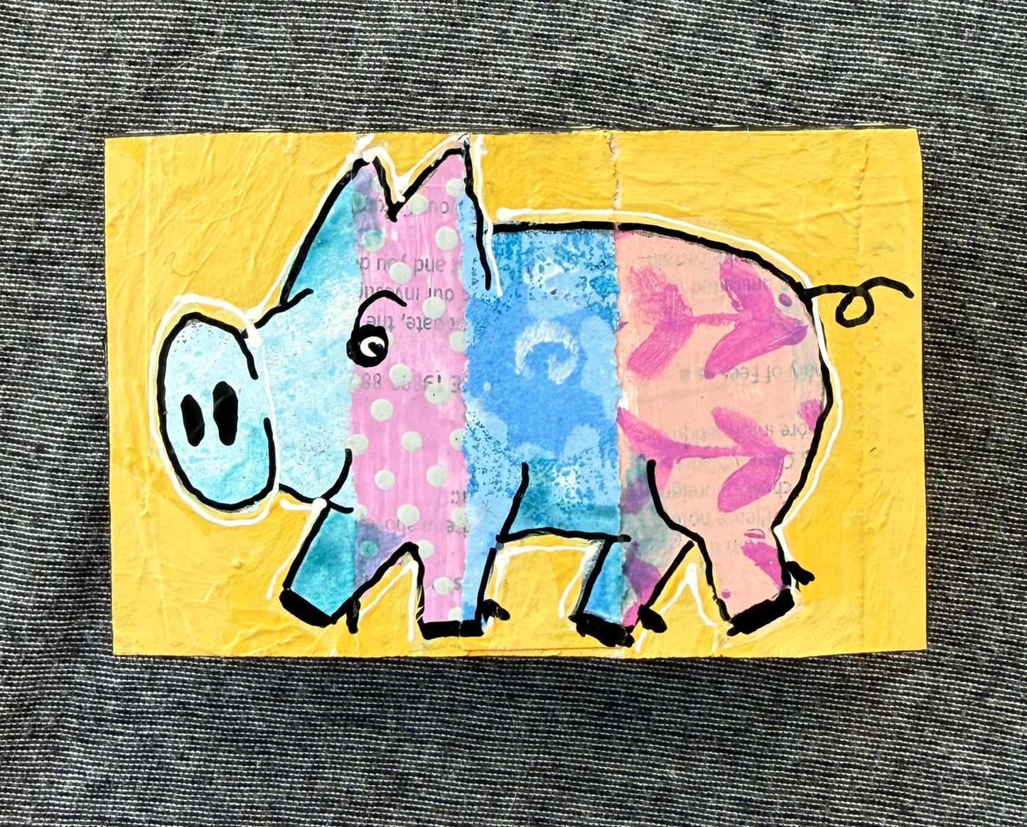 Collage Pig - Rue