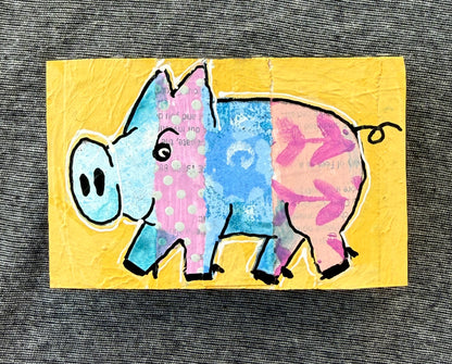 Collage Pig - Rue