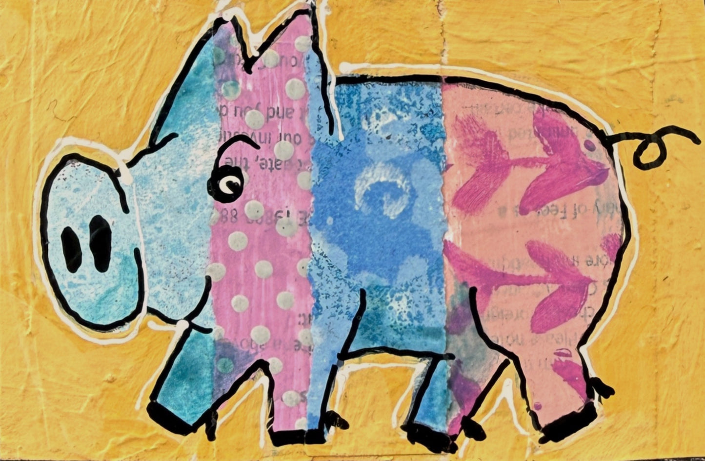 Collage Pig - Rue