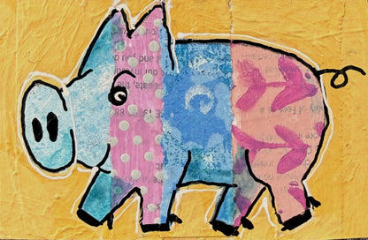 Collage Pig - Rue