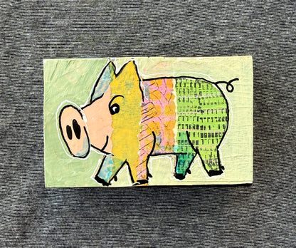 Collage Pig - Walter