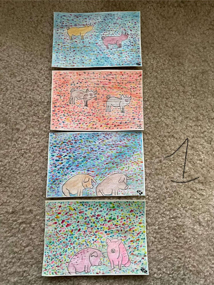 Spread Compassion Like Confetti Notecards (Set 1) by Kiki
