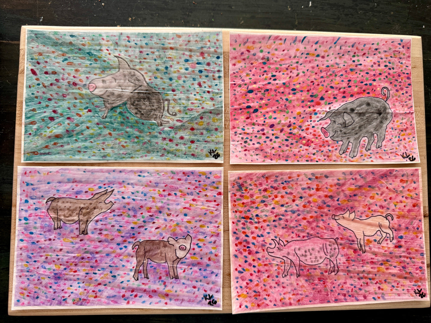 Spread Compassion Like Confetti (Set 3) by Kiki