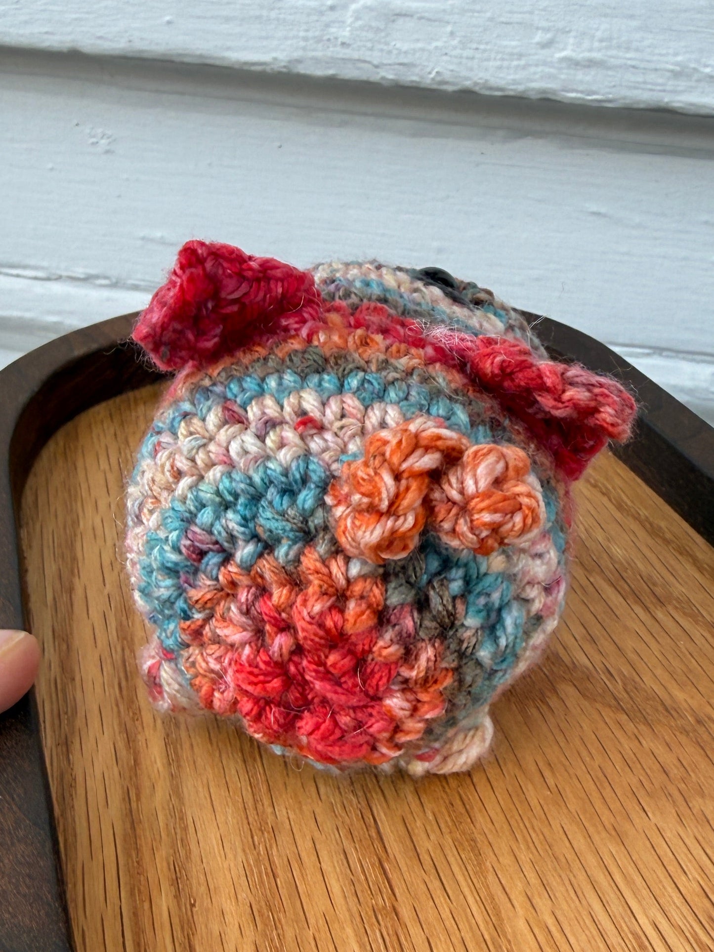 Chunky Variegated Crochet Pig