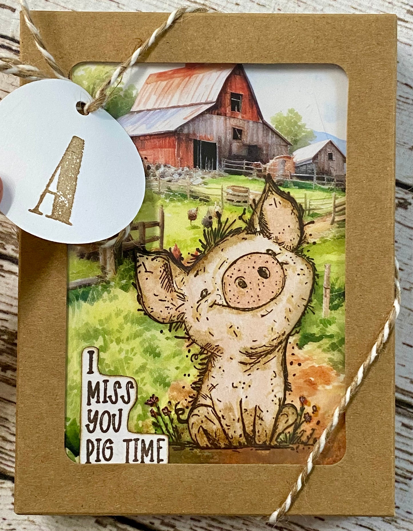 Barn Card Set – A: Boxed Set of 6 Handmade Cards by Tamera Bastiaans