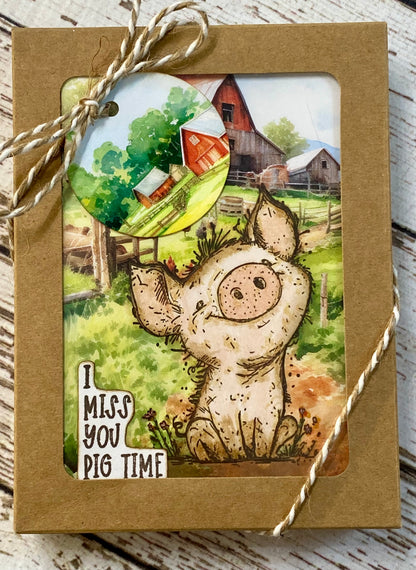 Barn Card Set – A: Boxed Set of 6 Handmade Cards by Tamera Bastiaans