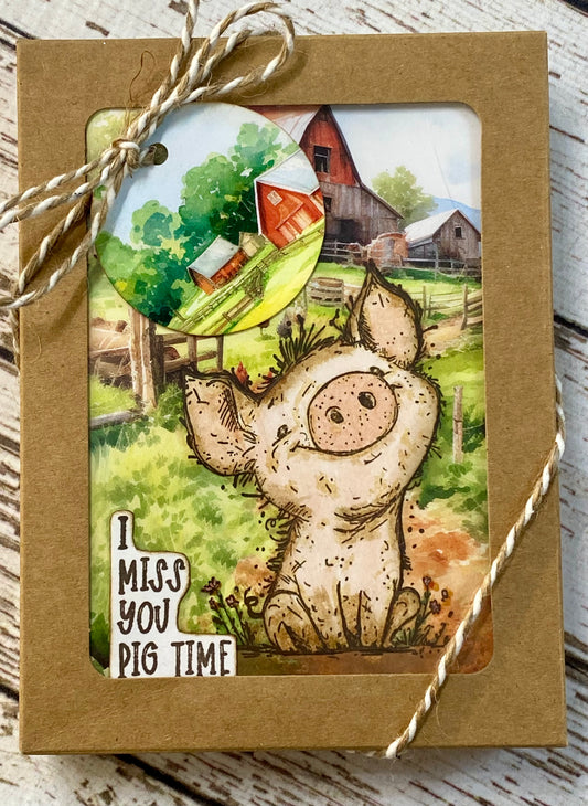 Barn Card Set – A: Boxed Set of 6 Handmade Cards by Tamera Bastiaans
