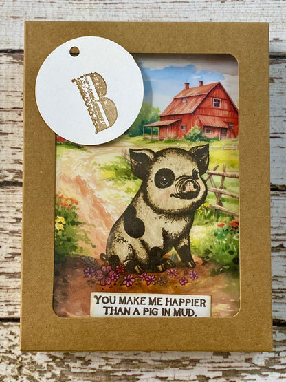 Barn Card Set – B: Boxed Set of 6 Handmade Cards by Tamera Bastiaans