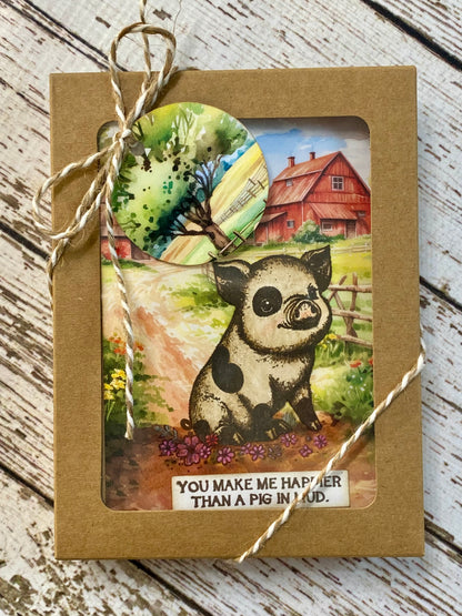 Barn Card Set – B: Boxed Set of 6 Handmade Cards by Tamera Bastiaans