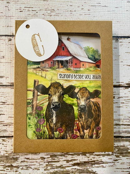 Barn Card Set – C: Boxed Set of 6 Handmade Cards by Tamera Bastiaans
