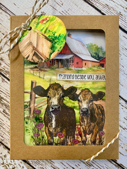 Barn Card Set – C: Boxed Set of 6 Handmade Cards by Tamera Bastiaans