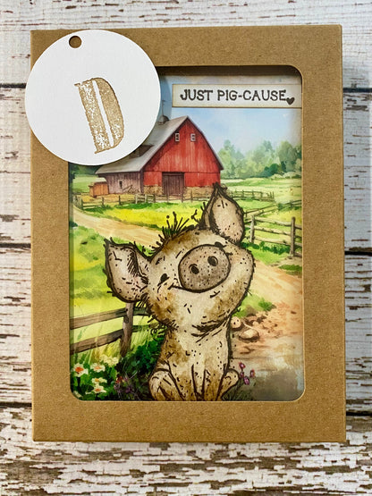 Barn Card Set – D: Boxed Set of 6 Handmade Cards by Tamera Bastiaans