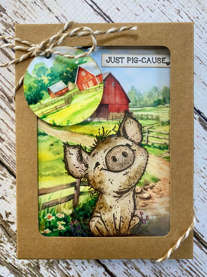 Barn Card Set – D: Boxed Set of 6 Handmade Cards by Tamera Bastiaans