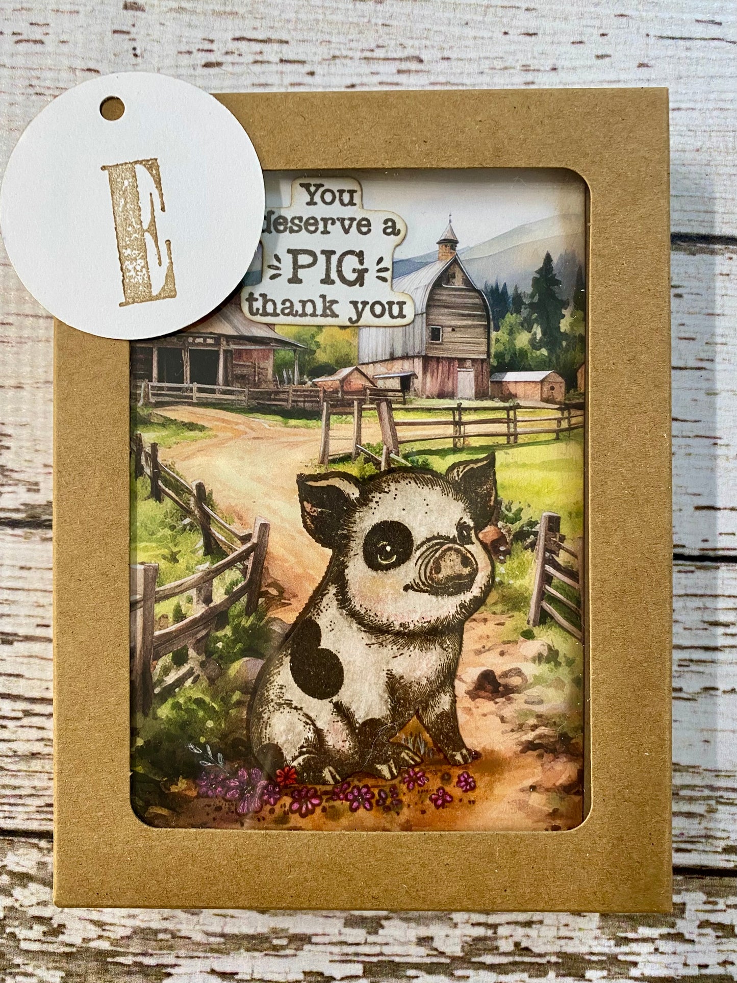 Barn Card Set – E: Boxed Set of 6 Handmade Cards by Tamera Bastiaans