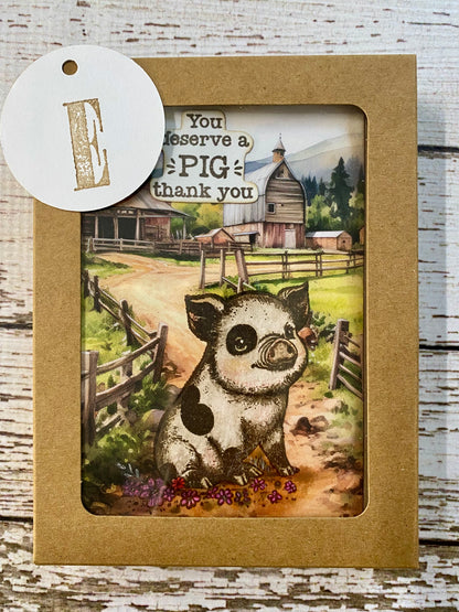 Barn Card Set – E: Boxed Set of 6 Handmade Cards by Tamera Bastiaans