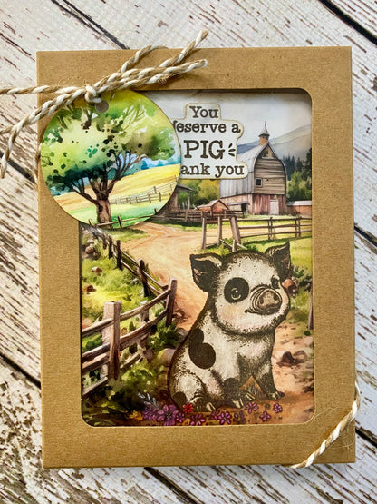 Barn Card Set – E: Boxed Set of 6 Handmade Cards by Tamera Bastiaans