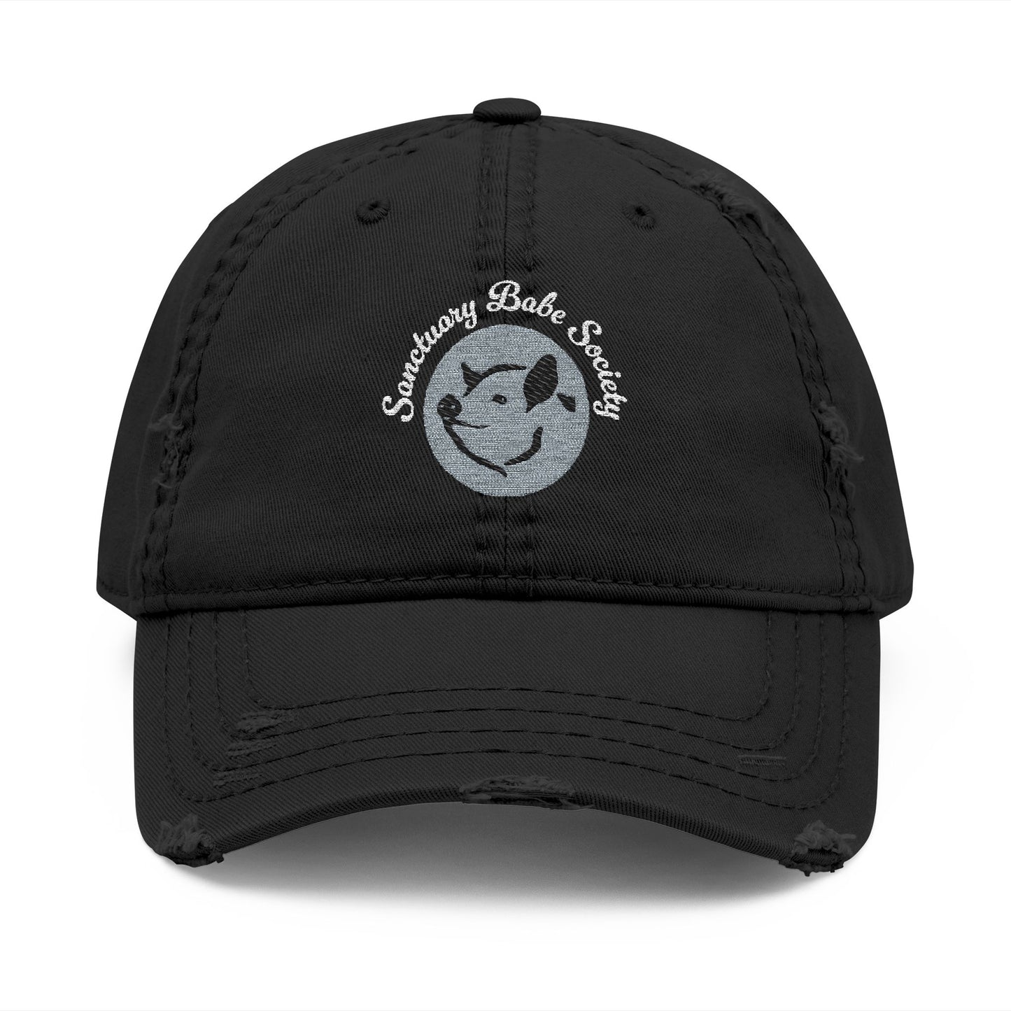 Sanctuary Babe Society Distressed Baseball Cap (100% Cotton; 3 Color Options)