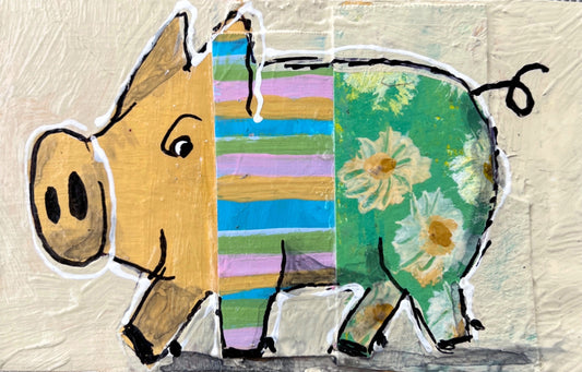 Collage Pig - N