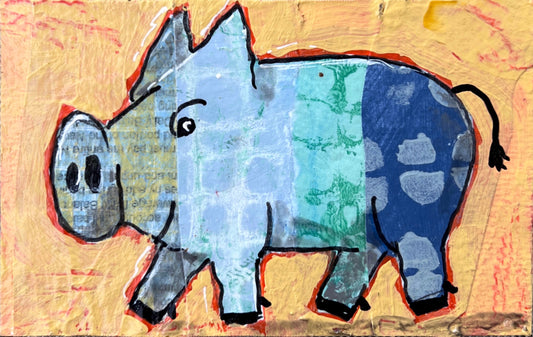 Collage Pig - S