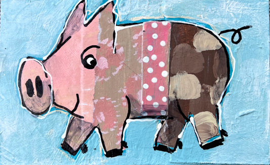 Collage Pig - X