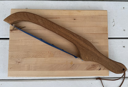 Handcrafted Oak Bow Bread Knife