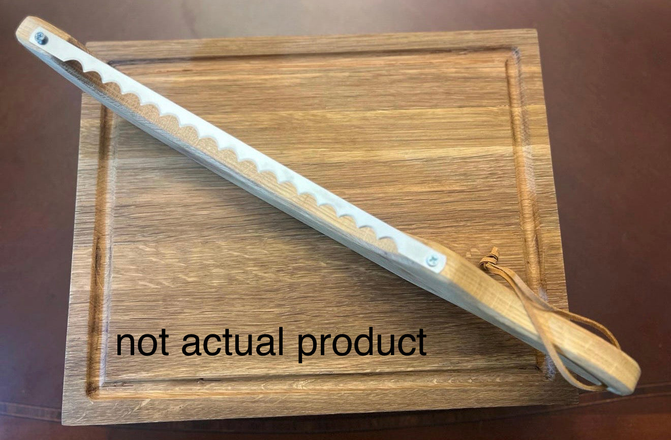 Handcrafted Oak Bow Bread Knife