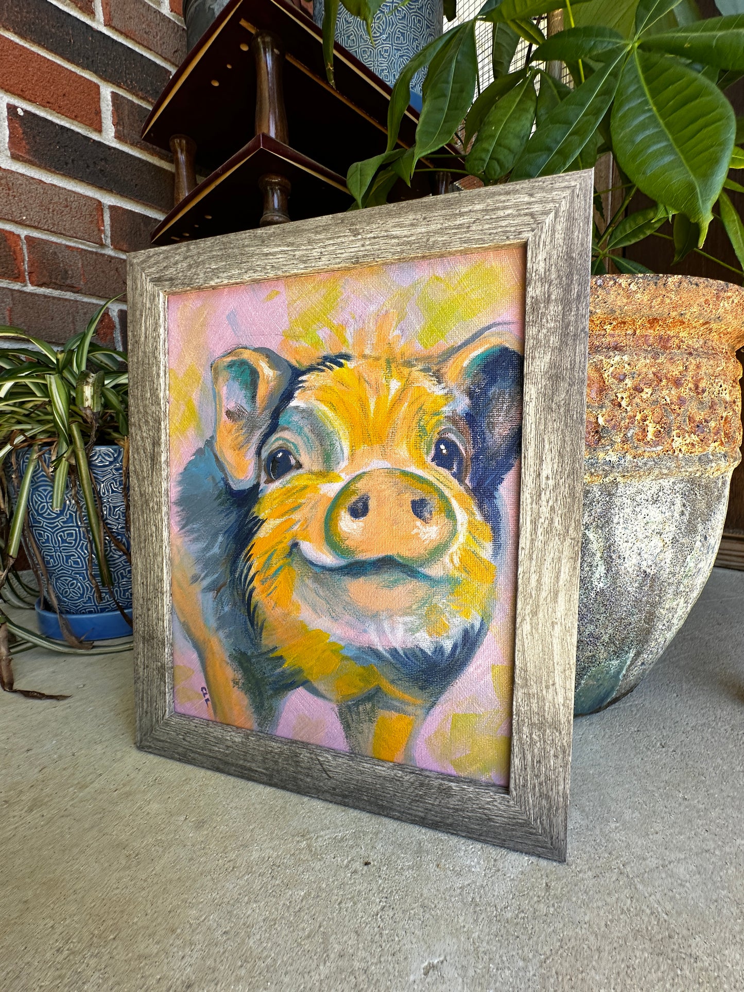 Be Kind to All Kinds — Original Framed Painting by Christina LeBlanc