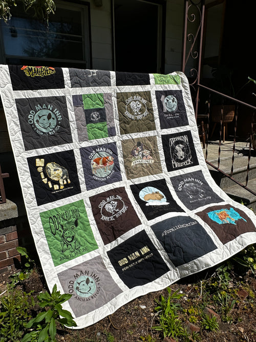 The Caregiver Quilt: 10 Years of Odd Man Inn T-Shirt Quilt