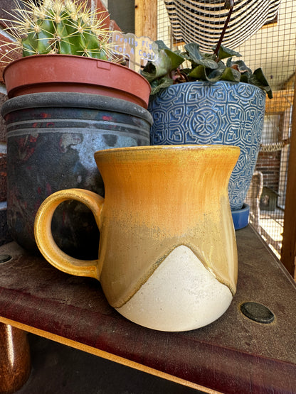 Honey-Amber Stoneware Mug by the Vegan Potter