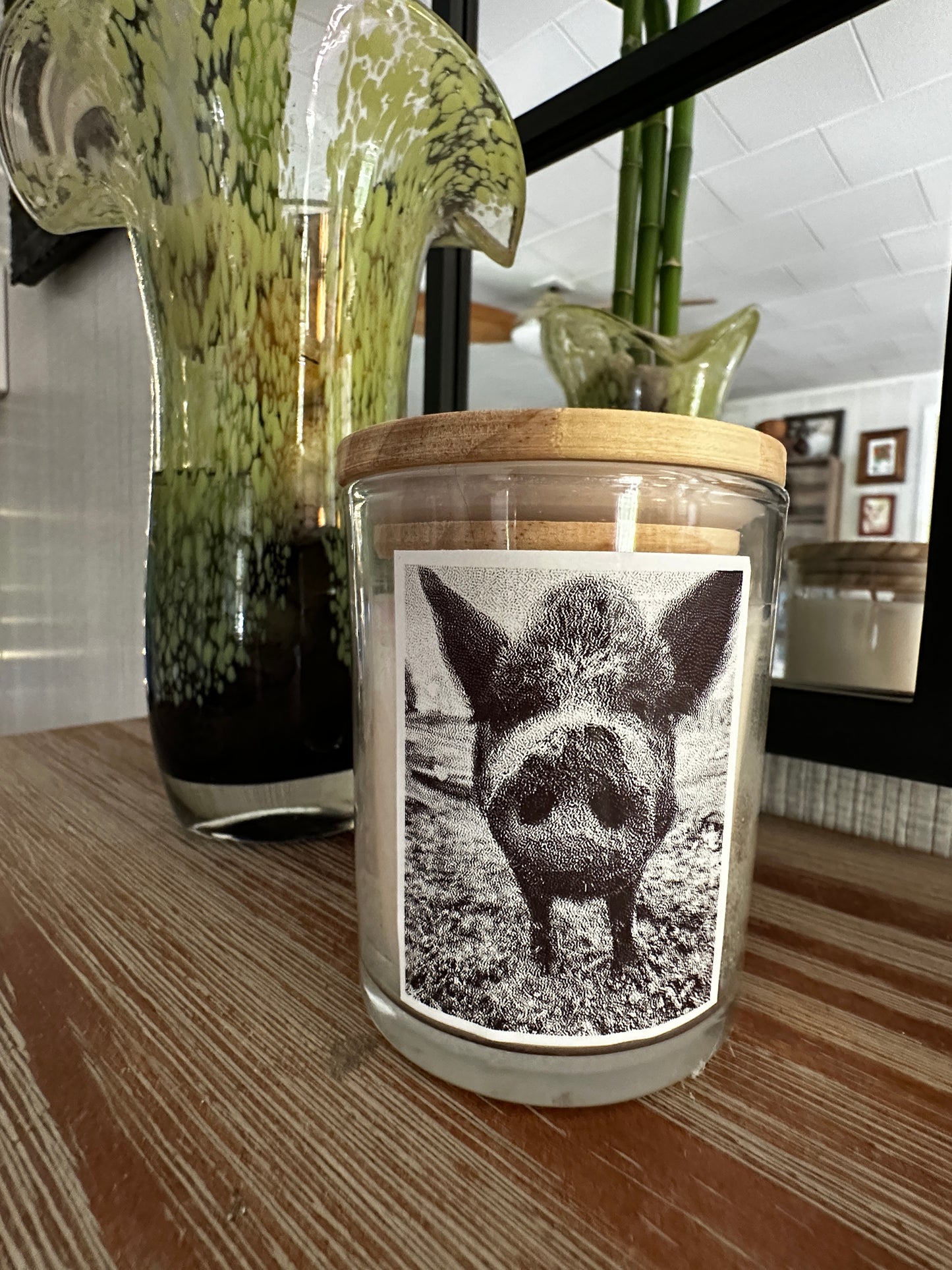 Hand-Poured Maple Scented Candle Featuring Lulabelle