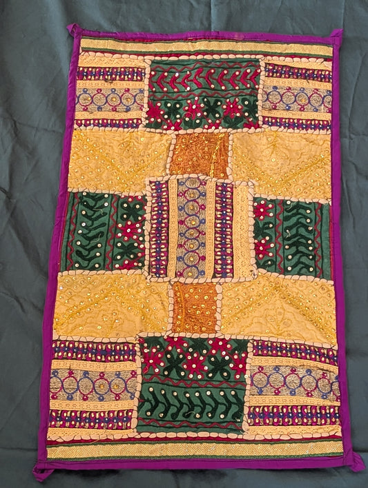 Sari Patchwork Panel Wall Hanging