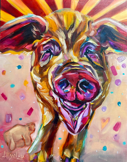 Rae Rae, Ray of Sunshine: Original Oil Painting by Allie for the Soul