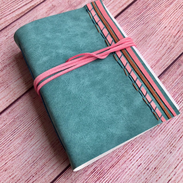 Absolutely Beachy Journal with Vegan Suede Cover (Turquoise)