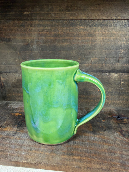 Lime Green Mug - Handcrafted Ceramics by the Vegan Potter