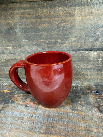 Red Mug - Handcrafted Ceramics by the Vegan Potter