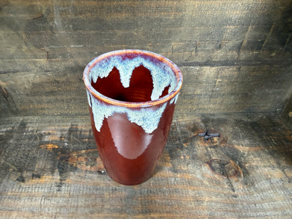 Red Tumbler - Handcrafted Ceramics by the Vegan Potter