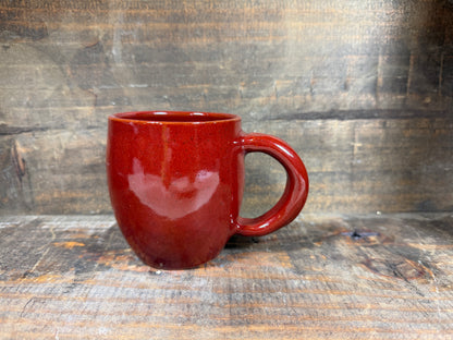 Red Mug - Handcrafted Ceramics by the Vegan Potter
