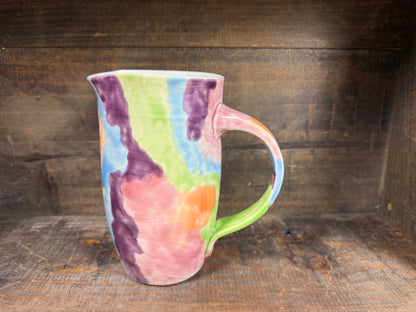 Tie Dye Vase / Pitcher - Handcrafted Ceramics by the Vegan Potter